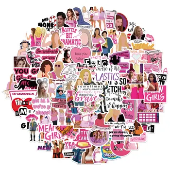 100tk Keskmine Tüdrukud TV Show Roosa Graffiti Kleepsud DIY Telefon Sülearvuti Rula Kitarr Pagasi Külmkapp Klassikaline Mänguasi Kleebis