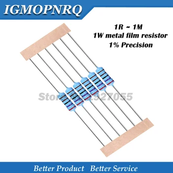 10tk 1W Metal film resistor 1% 1R ~ 1M 2R 10R 22R 47R 100R 330R 1K 4.7 K 10K 22K 47K 100K 330K 470K 1 2 10 22 47 100 330 oomi uus