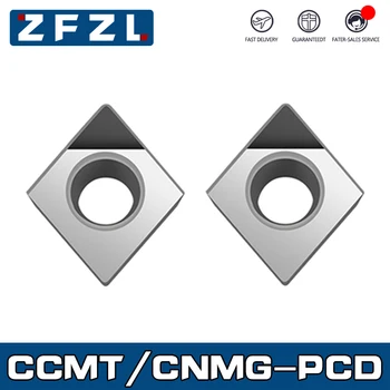 1TK CCMT CNMG PCD Teemant treipingi lõikur CCMT120402 CCMT120404 CCMT120408 CNMG120404 CNMG120408 CNC vahetatavad plaadid paigaldage keerates tööriist
