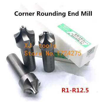 2/4Flute R1-R12.5mm HSS Nurga Ümardamine End mills,Palli ninaga End Mill nõgus Raadius freesid (R2/R3/R4/R5/R6/R7/R8/R9)