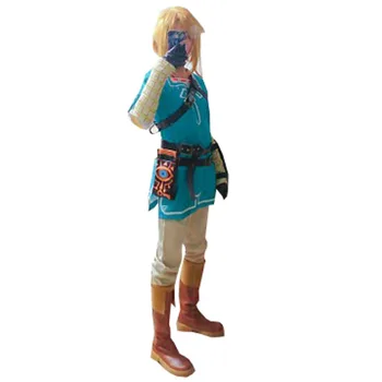 2018 Mängu Zelda Hinge Looduses Link Cosplay Kostüüm Komplekt Halloween Sobiks Pool Karneval Täiskasvanud Cosplay Kohandatud