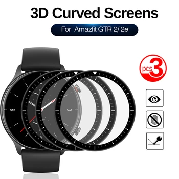3D Full Screen Protector, mis Käsitleb Jaoks Xiaomi Mi Huami Amazfit Amazfit GTR 2 2E GTR2 E GTR2e Smart Watch kaitsekile Mitte Klaas
