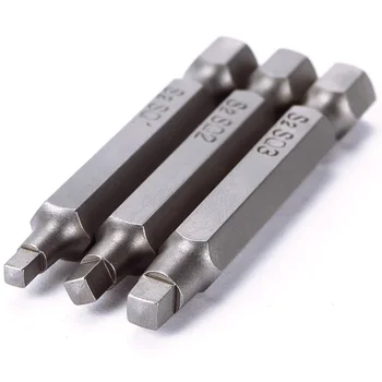 3tk/Set Kõrge Kvaliteedi 50mm 1/4 Tolli Magnet Square Peaga Kruvikeeraja otsikud, Käsi-Tööriistade #95259
