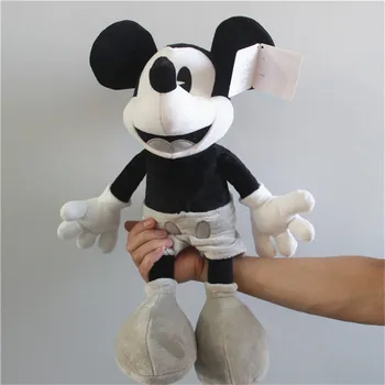 45cm Disney Klassikaline Must Valge Retro Miki Hiirt, Palus Mänguasjad Pehmed Pehme Nukk Laste Sünnipäeva Kingitused