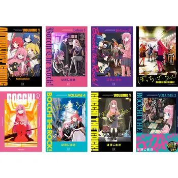 8 TK/PALJU Anime BOCCHI ROCK! Gotou Hitori Ijichi Nijia Plakat Raamatus Kleebis Mänguasjad 8 Erinevaid Pilte Suurus 42x29 cm