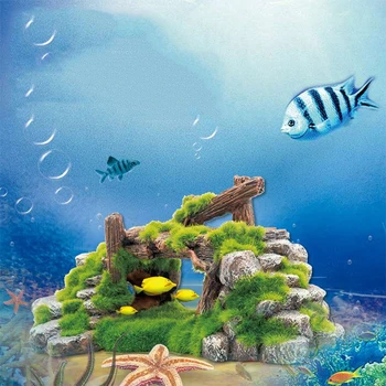 Akvaariumi Haljastus Teenetemärgi Vaik Rockery Kunstlik Mägi, Korall Riff-Rock Cave Peavarju Sambla Kala Tank Ornament Taim