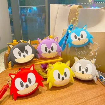 Anime Multikas Sonic Võtmehoidja Kotid Mündi Kotis Pehme Auto Võtmehoidja Väike Ladustamise Kott Ripats Mündi Rahakott Võtmehoidjad Lapse Puhkus Kingitus
