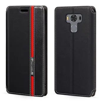 Asus Zenfone 3 Max ZC553KL Juhul Mood Mitmevärviline Magnetilise Sulgemise Nahast Flip Case Cover Kaardi Omanik 5,5 cm
