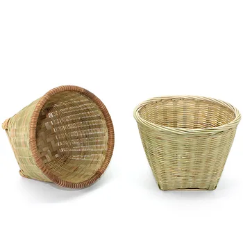Bambusest Punutud Mini hoiukorv Käsitsi valmistatud Bambusest ja Rotangist Korvi Suupisteid ja Karastusjooke Ladustamise Kodu Kaunistamiseks Tooted