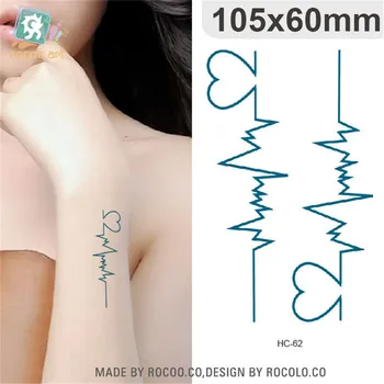 Body Art veekindel ajutiste tätoveeringute puhul meeste ja naiste seksikas 3d armastus disain flash tätoveering kleebis HC1062