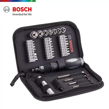 Bosch 38-osaline Kruvikeeraja Bit Socket Set Sisseehitatud Kuusnurk Mutrivõti Pehme Kott Portable Power Vahend Tarvikud, Käsi-tööriistade Komplekt