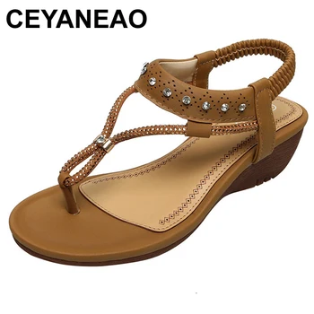 CEYANEAO Suve Kingad Naine Sandaalid Lame platvorm, kõrge kontsaga Sandalias 2019 Sandaalid platvorm kingad naistele
