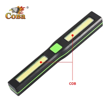 COBA led plastikust worklight magnet cob töötuli 4 režiimid veekindel kasutada 3*AAA patarei kerge kaasaskantav led valgus otsing kerge