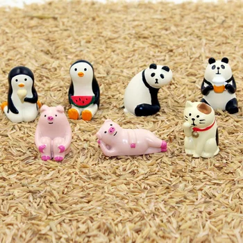 Decole Kass Õnnelik Kass Panda Pingviin Kääbus kujukeste Jaapan Zakka Loomade Kodu Kaunistamiseks Aed Vaik käsitöö mänguasi Kaunistused