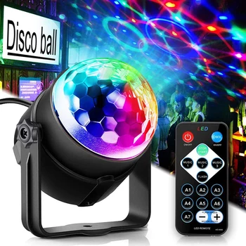 DJ Disco Light RGB Disco Ball Pool LightsLED Projektor Strobe Lamp Sünnipäeva Auto Klubi, Baar, Karaoke Xmas Heli Aktiveeritud