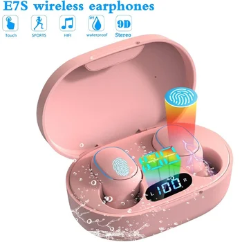 E7S TWS Juhtmeta Kõrvaklapid 5.0 Bluetooth Kõrvaklapid HIFI Kadudeta Heli Kõrvaklapid, Sport veekindel Earbuds kõik Nutitelefonid