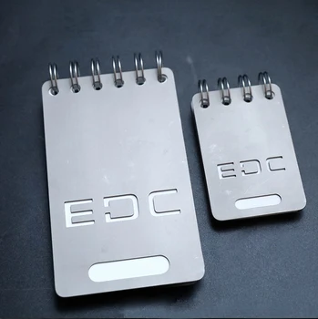 EDC Titaani Sulam Kaasaskantav Titactical Mini Tasku Sülearvuti Korduvtäidetavaid Spiraal Notepadi-Meeste Kingitus