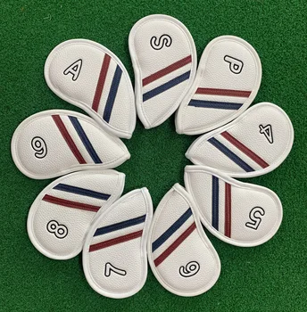 Golf Raud Headcovers 9pcs (4,5,6,7,8,9,P,S,A) määratakse Kuulitõukaja Kaitsta Hõlmab