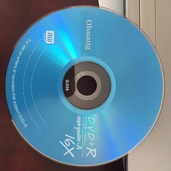 Hulgi-10 Tk Hinne 4.7 GB 16x Sinine Tühi Trükitud DVD+R Plaati