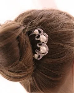 Imitatsioon Kive crystal juuksed tarvikud pruudi magus roog valmistatud klambri külge kamm kahvel ehteid hulgimüük free shipping