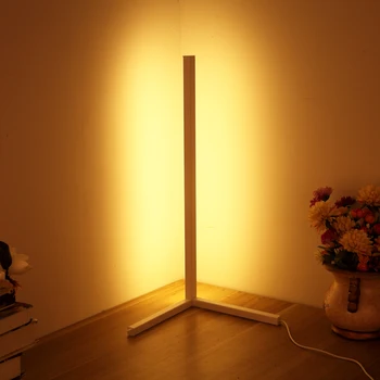 Kaasaegne LED Nurgas RGBW Põranda Lamp Lihtne LED-Rod Põranda Lambid elutuba, Magamistuba Atmosfääri Alalise Sise-Valgustid