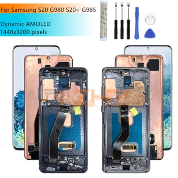 Kirjutada Shadow Samsung Galaxy S20 Plus Lcd G985 Ekraan Puutetundlik Digitizer Assamblee +Raam Samsung S20 G980 Ekraan S20