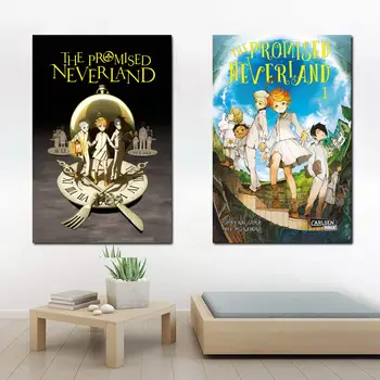 Klassikaline Manga Plakat Norman Lõuend Lubas Neverland HD Trükitud Pildid Emma Tuba Teenetemärgi Seina Kunsti Sünnipäeva Kingitused