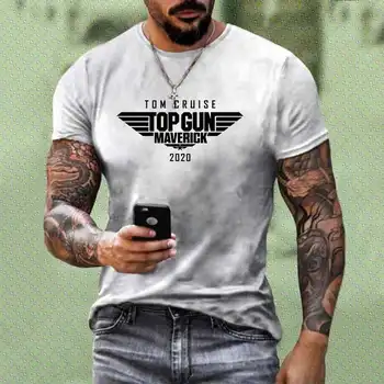 Kuum Filmis Top Gun 3D-Printimine Ametlikult mehed Täiskasvanute T-Särk, Lühikesed varrukad Vabaaja tshirt mehed uut brändi