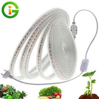 LED Grow Riba Täieliku Spektri Veekindel AC220V LED Grow Light 2835 LED Füto lambid Taimi, Lilli, Kasvuhooneid, Hüdropooniline