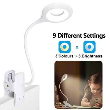 LED laualamp Juhitava Lugemise Raamat Light USB Clip-Tabel Lamp LED Öölambid Lamp Baby Öö Valguses Klipp Silma-Hooldus
