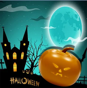 Led Õudus Halloween Flash Räägi Laulu Animeeritud Led Kõrvits Lamp Mänguasi Projektsioon Öö Valguses Projektor Aed Pool Decor