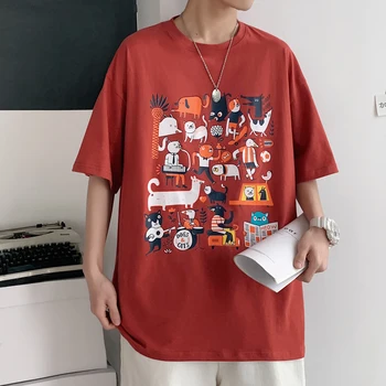 Meeste Puuvillased Mood Tshirt Anime Mens Suvel T-särgid 5XL Liiga Tee Särgid Funny Casual T-Särk meestele