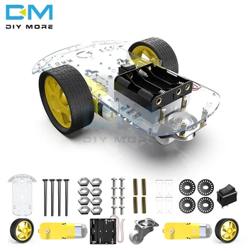 Mootor Tark Robot Auto Šassii Kit Kiirus Kodeerija Aku Kast 2WD Jälgimise Takistuse Vältimine Intelligentse Auto 