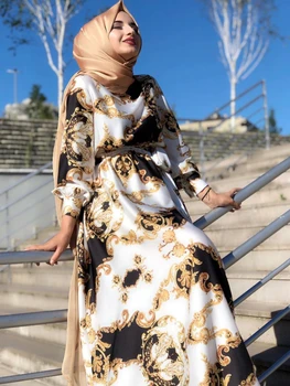 Moslemi Abaya Naiste Kleit Pluss Suurus Abayas Ramadan Hijab Dubai Türgis Islam Maroko Seal Kaftan Rüü Longue Musulmane Vestidos Largos