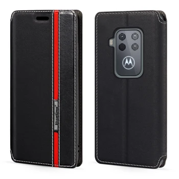 Motorola Moto Ühe Suurenduse Korral Mood Mitmevärviline Magnetilise Sulgemise Nahast Flip Case Cover Kaardi Omanik Moto Üks Pro