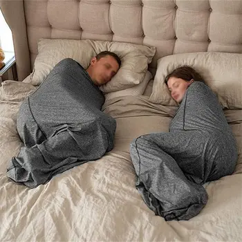 Mugav magamiskott Kaasaskantav Reisimine Compression Tekk Kaalutud Tekid Napping Kotid Täiskasvanud, 185x50cm