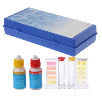 pH ja Kloori Vee Kvaliteedi Test Kit Bassein Hydroponics Akvaariumi Tester