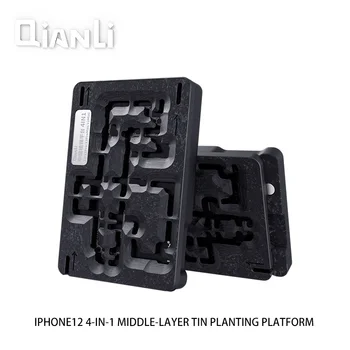 Qianli Emaplaadi Keskmine Kiht Tina Istutamine Platvorm Tänna iPhone X XS 11 12 13 Pro Max BGA Reballing Šabloon Kit Repair Tool