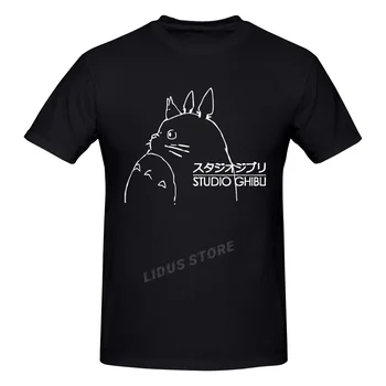Studio Ghibli T-särk Harajuku Riided Lühikese Varrukaga T-särk 100% Puuvill Streetwear Graafika Tshirt Tee Tops