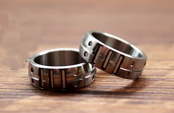 Titaani Sulam Ringi CNC Teinud Naised Mehed sõrmustes on Võimalik Paigaldada 1,5*6 Triitiumi Toru Kingitus