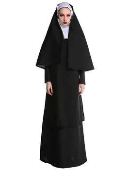 Täiskasvanud Traditsioonilised Religioossed Katoliku Preester, Nunn Õde Kostüüm 