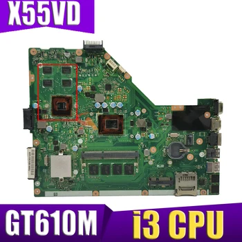 X55VD Sülearvuti Emaplaadi ASUS X55VD X55V Sülearvuti Emaplaadi Koos i3CPU Koos GT610M Ggraphics Kaart+2G või 4G RAM 100% Test
